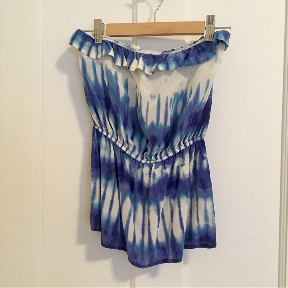 Silk Sleeveless Tie-Dye Top